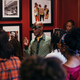 Dapper Dan, center, speaks to ICON 360 attendees.